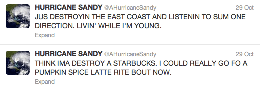 Sandy Tweets
